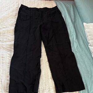 Halara Black Wide-Leg Trousers